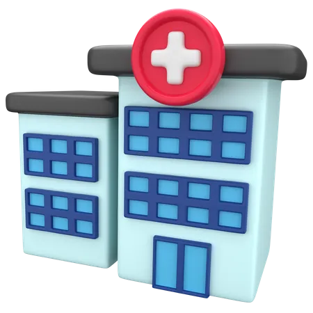 Hospital  3D Illustration