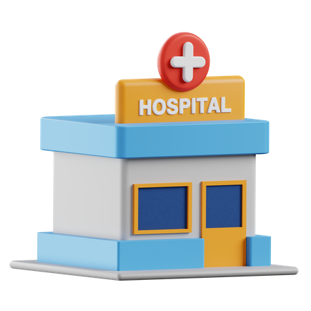 Hospital  3D Illustration