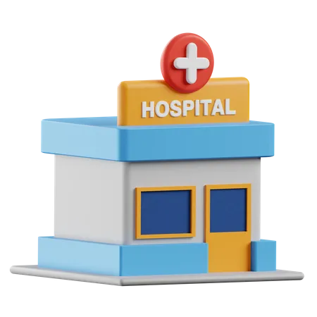 Hospital  3D Illustration