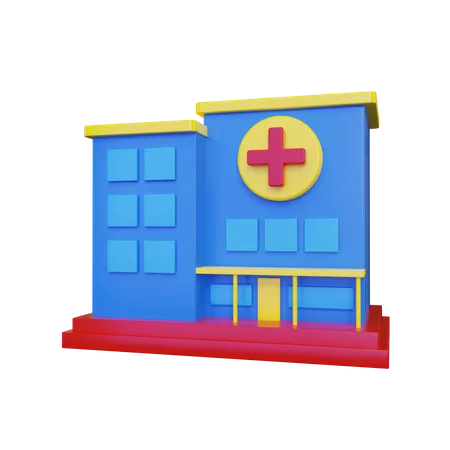 Hospital Concept Illustration 3D Illustration