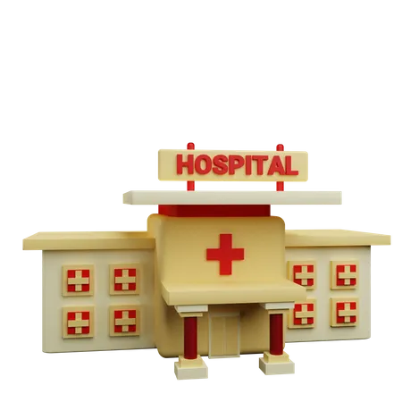 Hospital Building  3D Icon