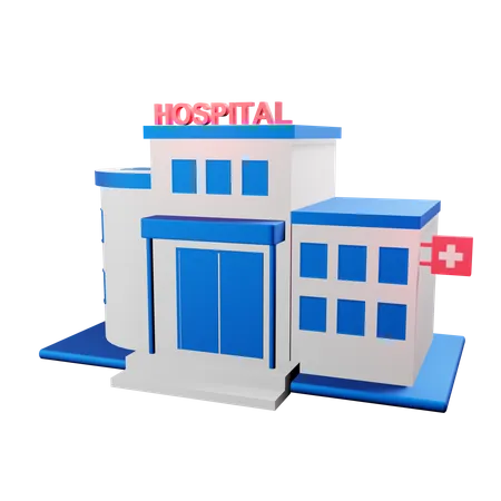 病院  3D Icon