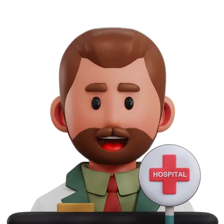 Hospital Administration  3D Icon