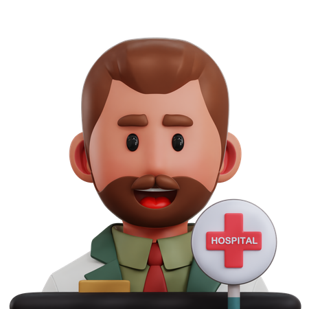 Hospital Administration  3D Icon