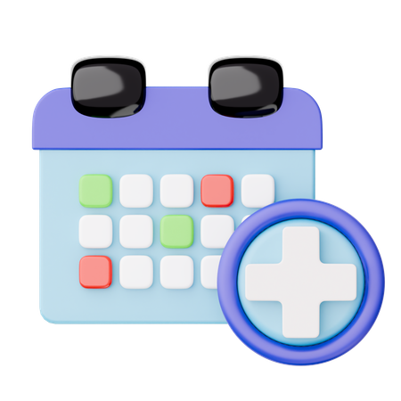 病院の予約  3D Icon
