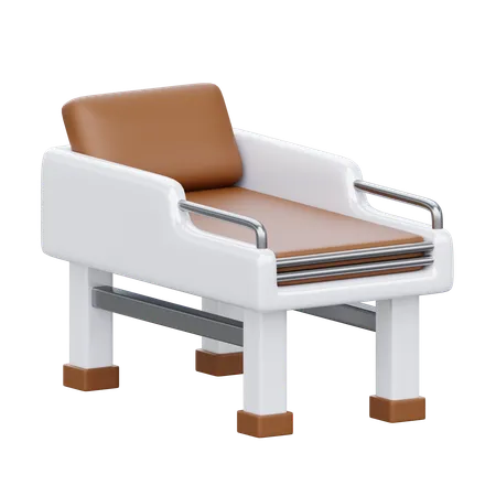 Hospital Bed 3 D Physiotherapy Icon 3D Icon