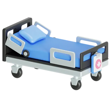 Hospital Bed For Patients 3D Icon