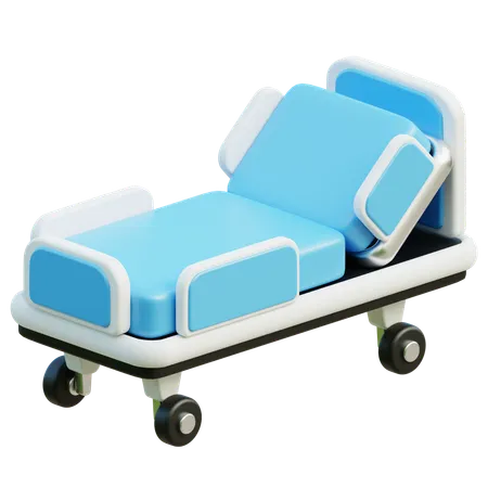 Comfortable Hospital Bed For Rest And Medical Care Icon 3D Icon