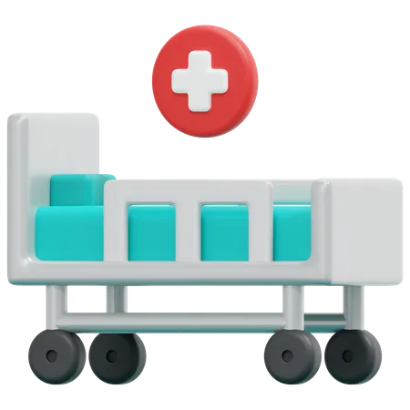 Hospital Bed  3D Icon