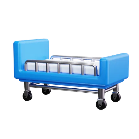 Hospital bed  3D Icon