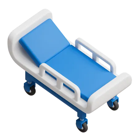 Hospital bed  3D Icon