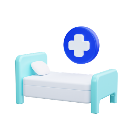 Hospital Bed  3D Icon