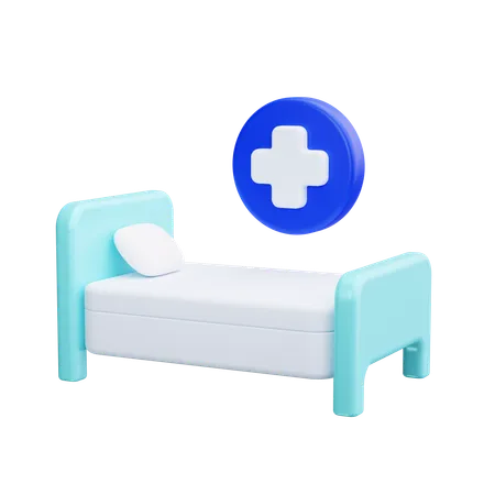 Hospital Bed  3D Icon