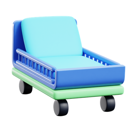 Hospital Bed  3D Icon