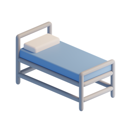 Hospital bed  3D Icon