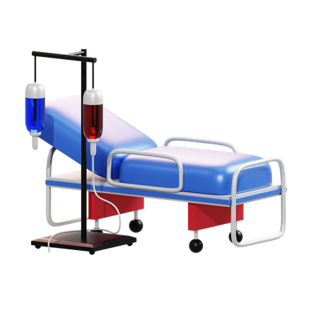 Hospital Bed  3D Illustration