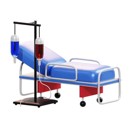 Hospital Bed  3D Illustration