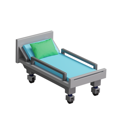 Hospital Bed  3D Illustration