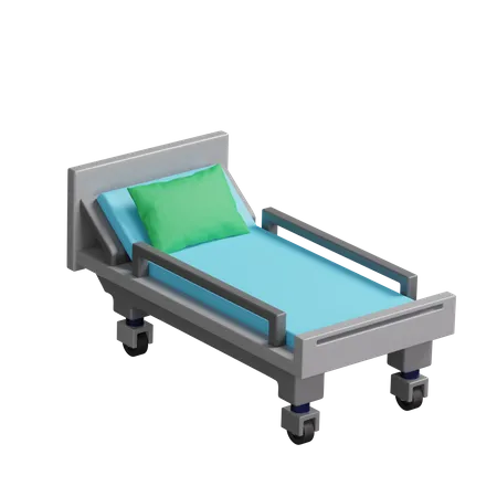 Hospital Bed  3D Illustration