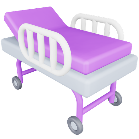Hospital Bed 3D Icon