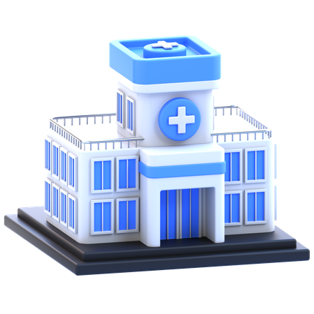 Hospital Building  3D Icon