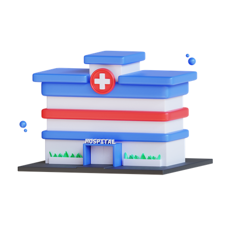 Hospital Building  3D Icon