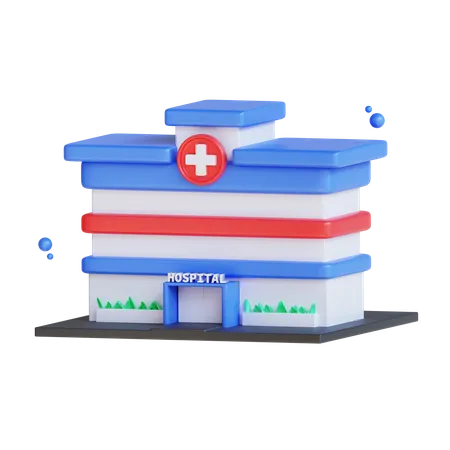 Hospital Building  3D Icon