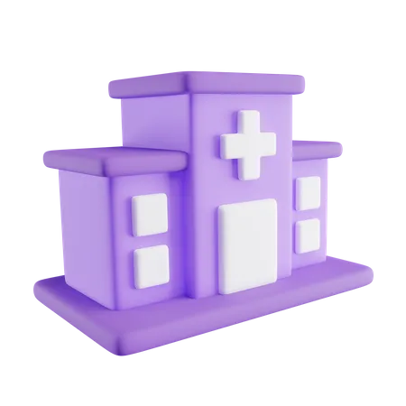 Hospital Building  3D Icon