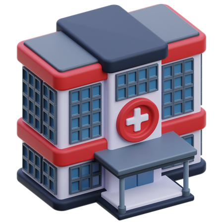 Hospital Building  3D Icon