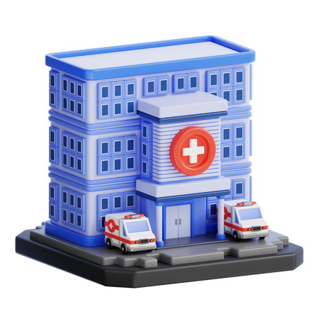 HOSPITAL BUILDING  3D Icon