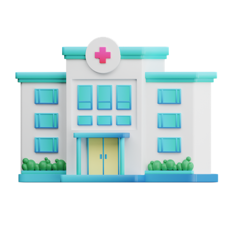 Hospital Building  3D Icon