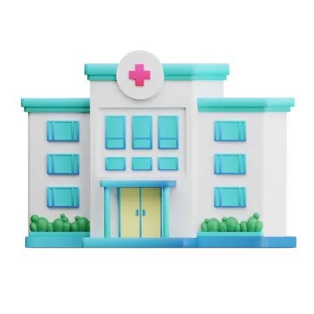 Hospital Building  3D Icon