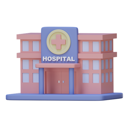 Hospital Building  3D Icon