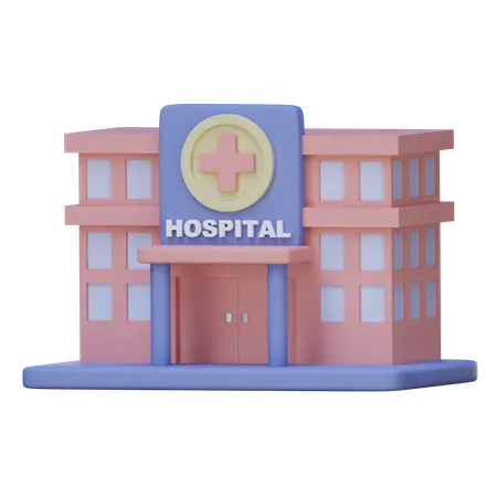 Hospital Building  3D Icon