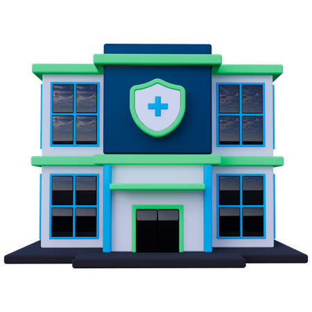 Hospital Building  3D Icon