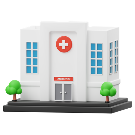 Hospital Building  3D Icon