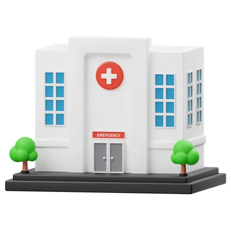 Hospital Building  3D Icon