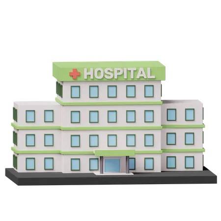 Hospital Building  3D Icon