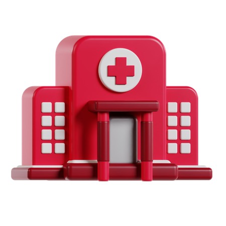 Hospital Building  3D Icon