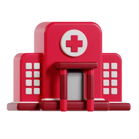 Hospital Building  3D Icon