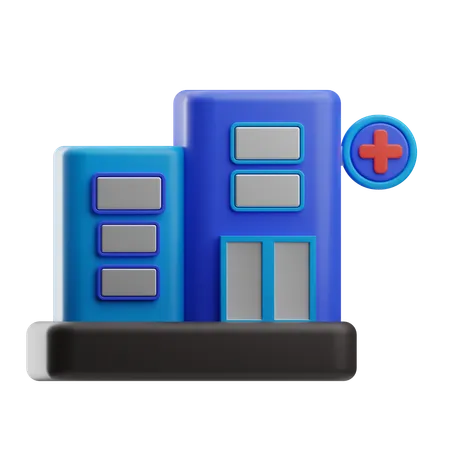 Hospital Building  3D Icon