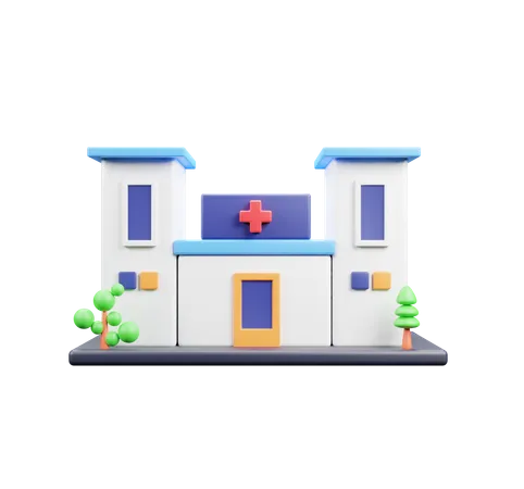 Hospital Building  3D Icon