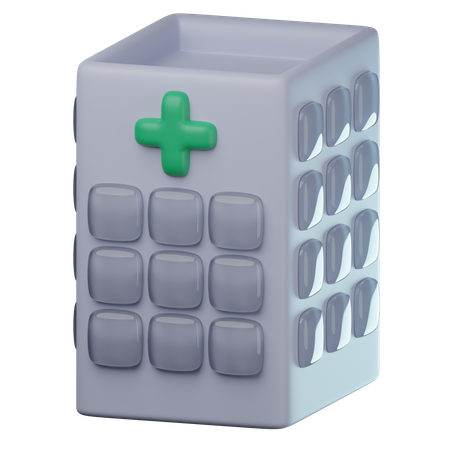 Hospital Building  3D Icon