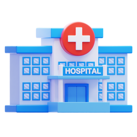 Hospital Building  3D Icon