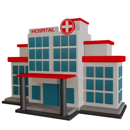 Hospital Building  3D Icon