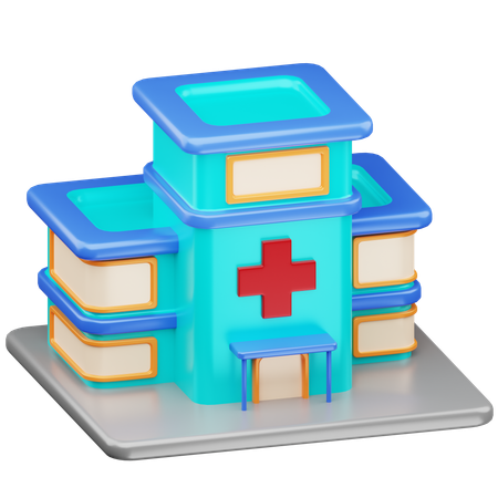 Hospital Building  3D Icon