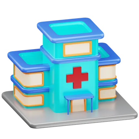 Hospital Building  3D Icon