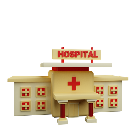 Hospital Building  3D Icon