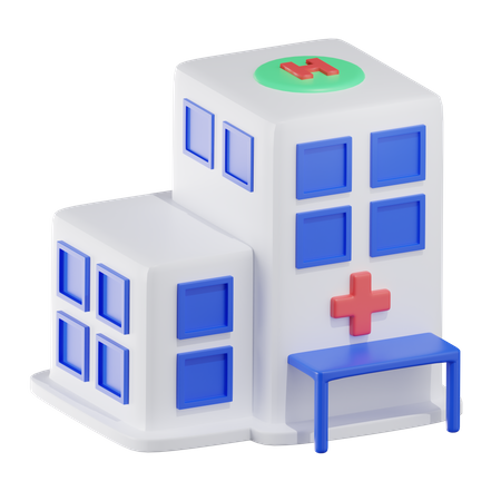 Hospital Building  3D Icon