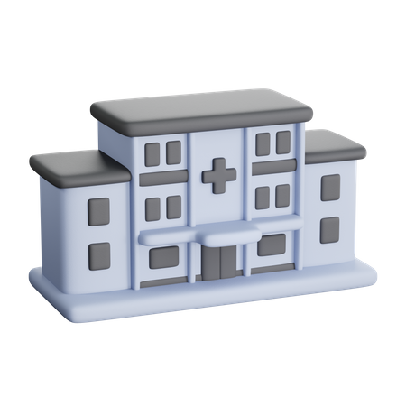 Hospital Building  3D Icon